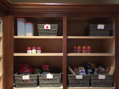 A clean and organized pantry